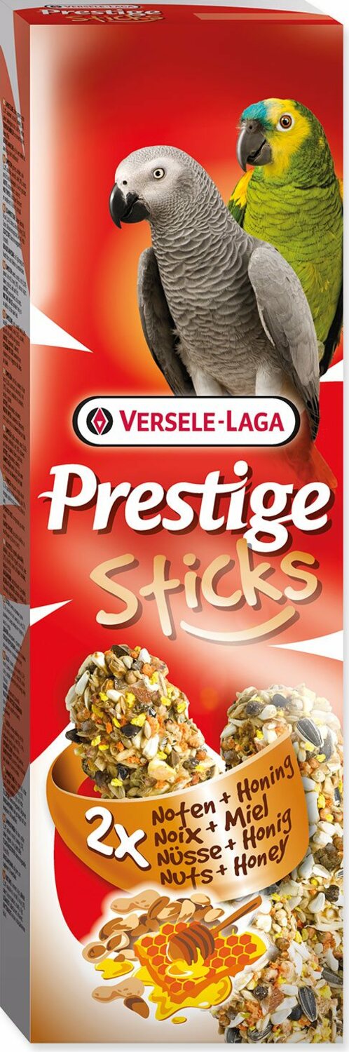 Tyčinky Versele-Laga Prestige velký papoušek, s ořechy a medem 140g 2ks