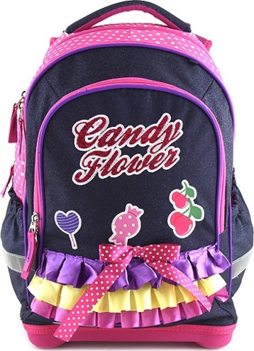 Školní batoh Target, 3D Candy Flower, barva fialová