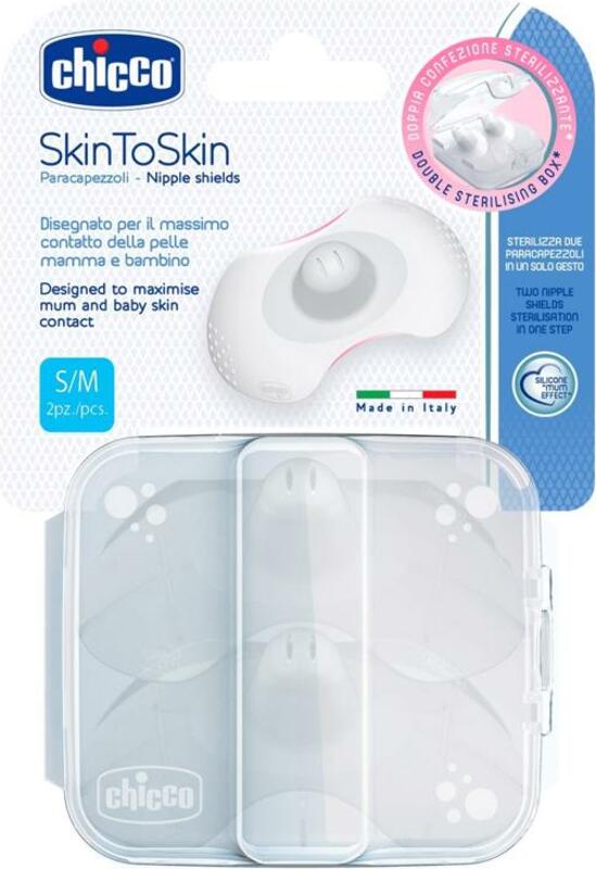 Chránič bradavky SkinToSkin silikon 2 ks, S/M