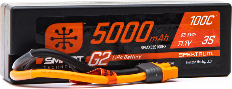 Spektrum Smart G2 LiPo 11.1V 5000mAh 100C HC IC3
