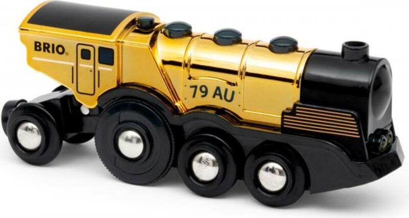 Brio Mohutná zlatá akční lokomotiva na baterie