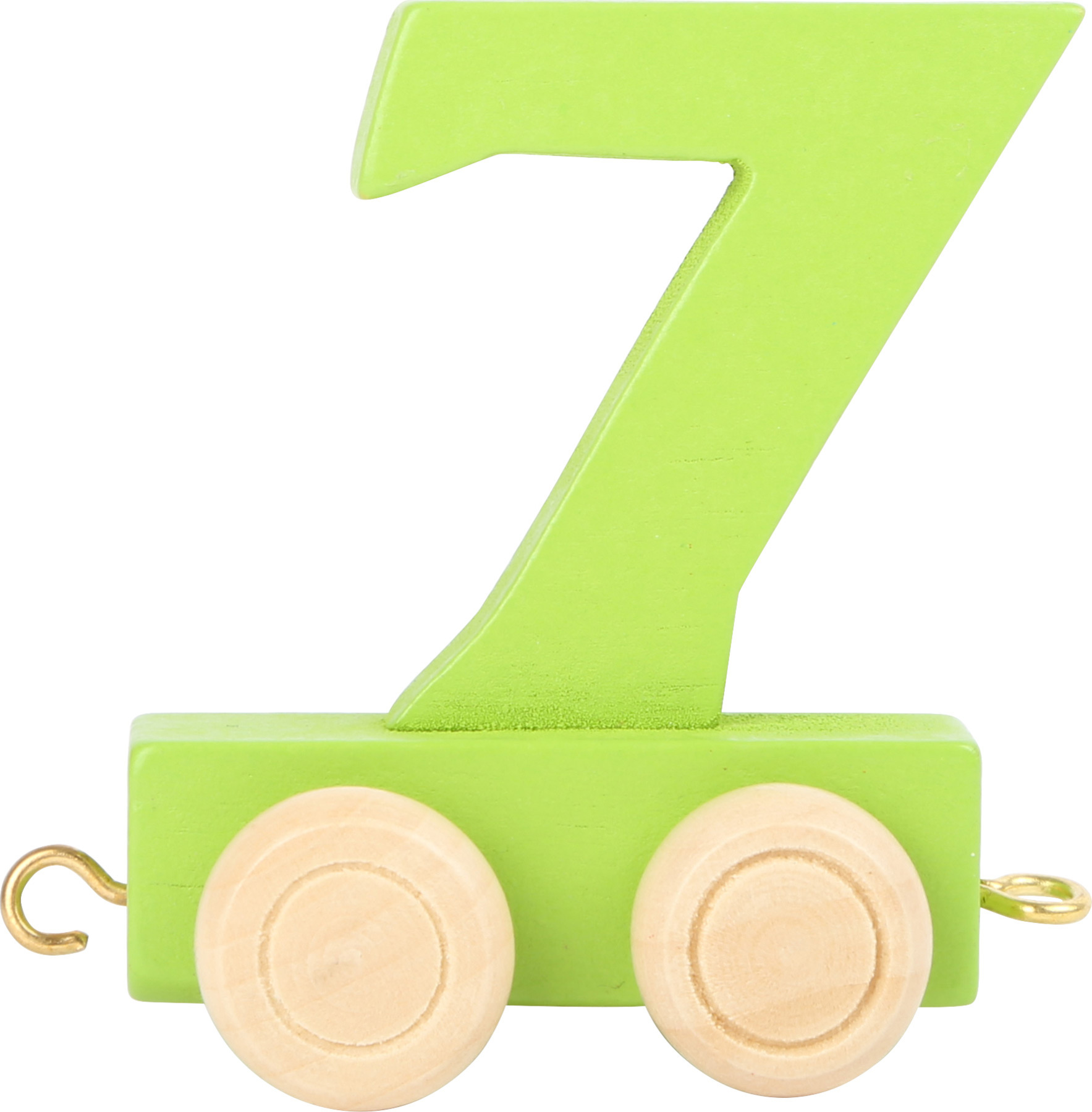 Vagónik dřevěné vláčkodráhy - barevné číslice - číslo 7