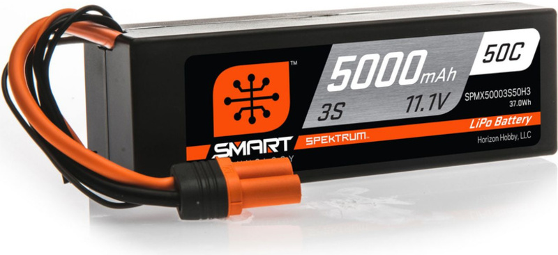 Spektrum Smart LiPo 11.1V 5000mAh 50C HC IC3