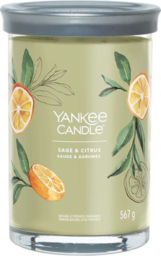 Yankee Candle, Šalvěj a citrus Svíčka ve skleněném válci 567 g