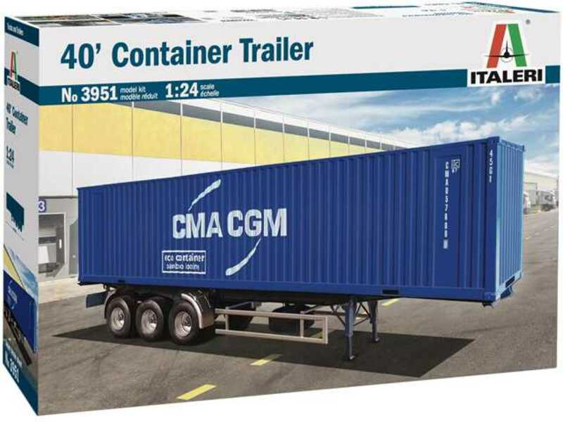 Model Kit truck 3951 - 40 'Container Trailer (1:24)