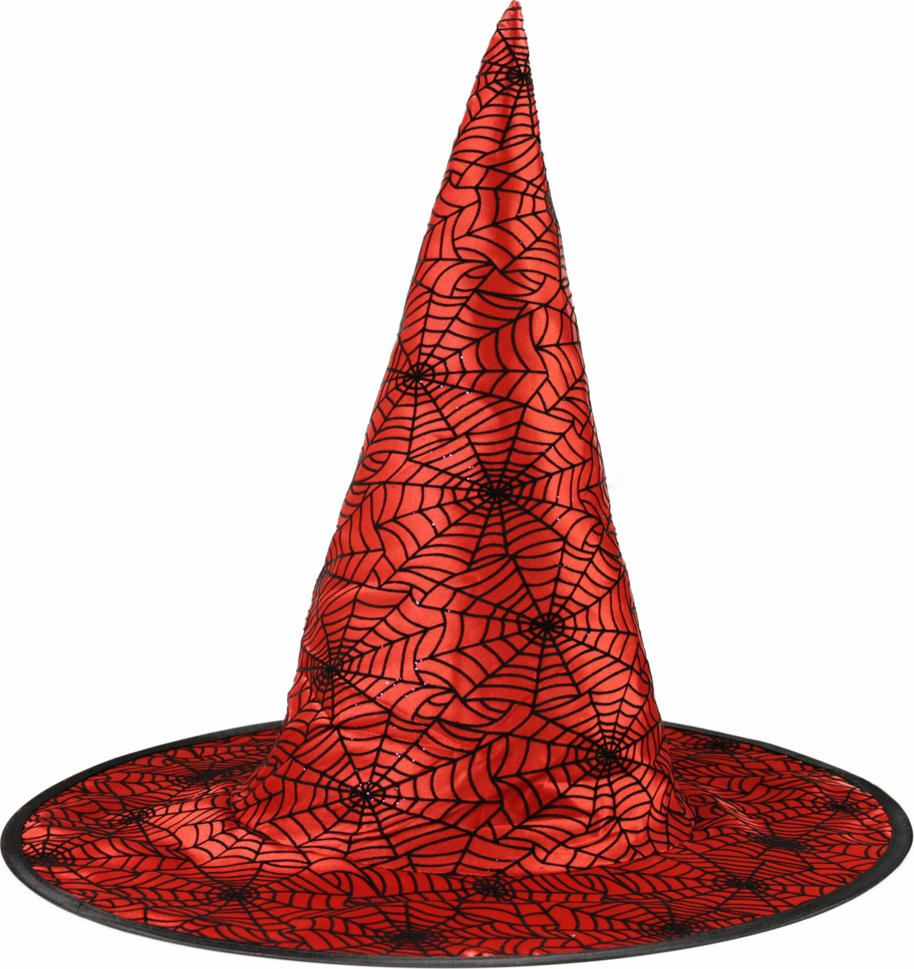 Klobouk červený čarodějnice pro dospělé