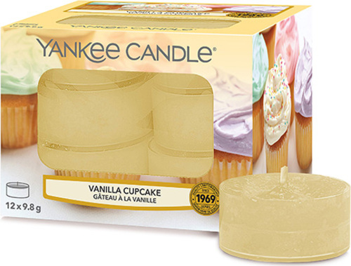 Yankee Candle, Vanilkový košíček, Svíčky čajové, 12 ks