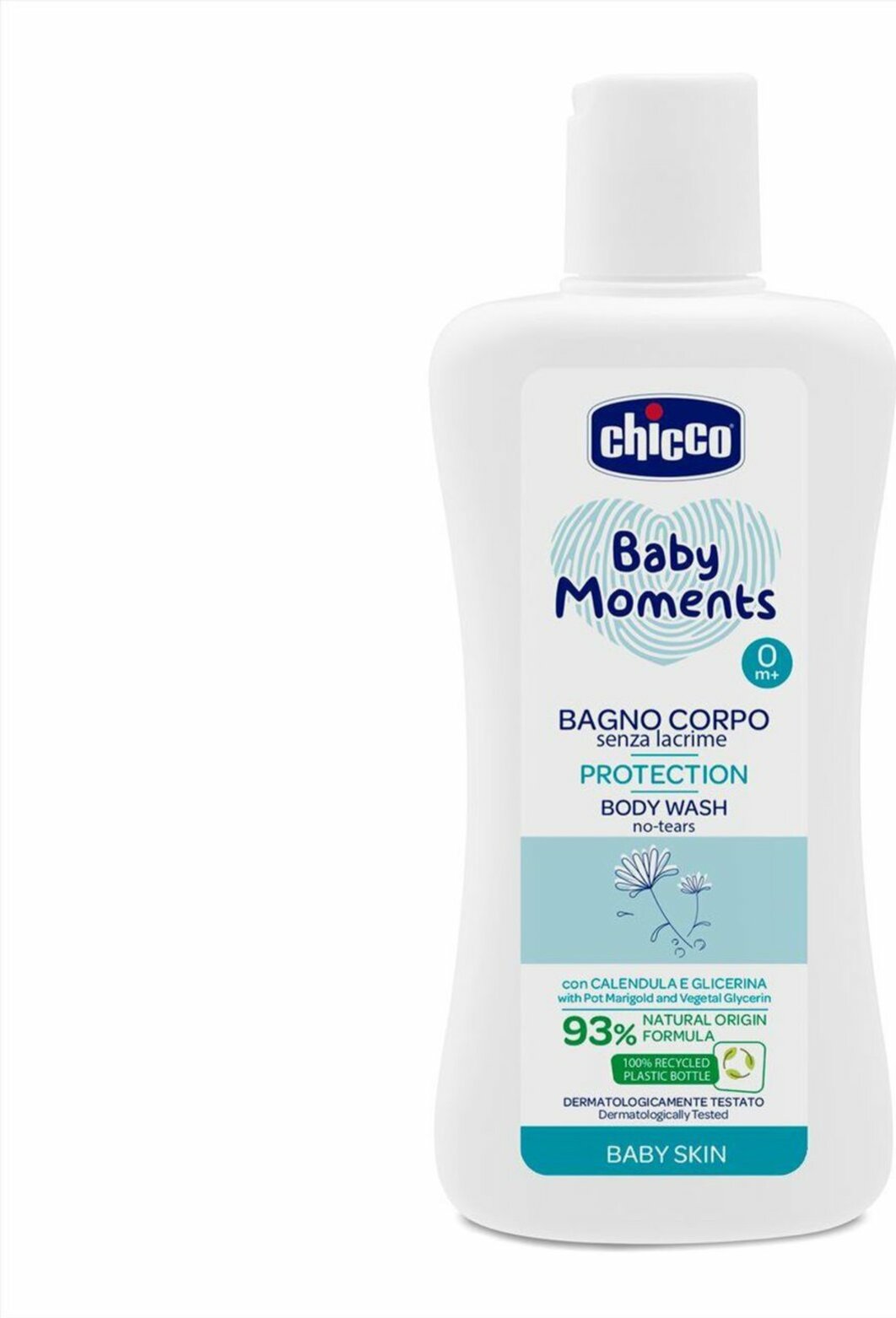 CHICCO Šampon na tělo Baby Moments Protection 93% přírodních složek 200 ml