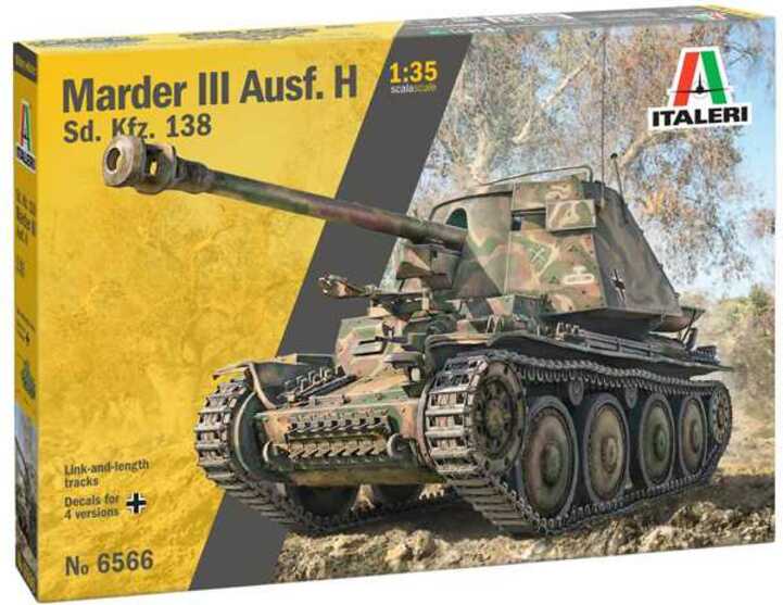 Model Kit military 6566 - Sd.Kfz 138 Ausf. H Marder III with crew (1:35)