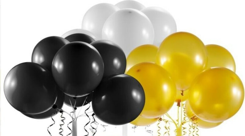 Zuru - Party balónky Celebration ( černá, žlutá, bílá)