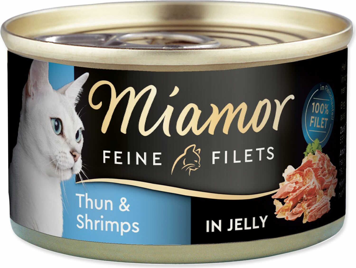 Konzerva Miamor Feine Filets Adult tuňák s krevetami v želé 100g