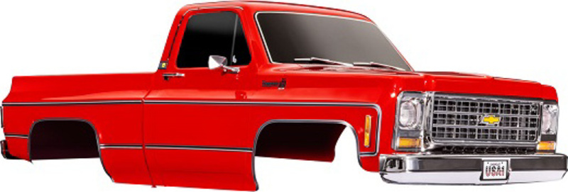 Traxxas karosérie Chevrolet K10 1979 červená (kompletní)