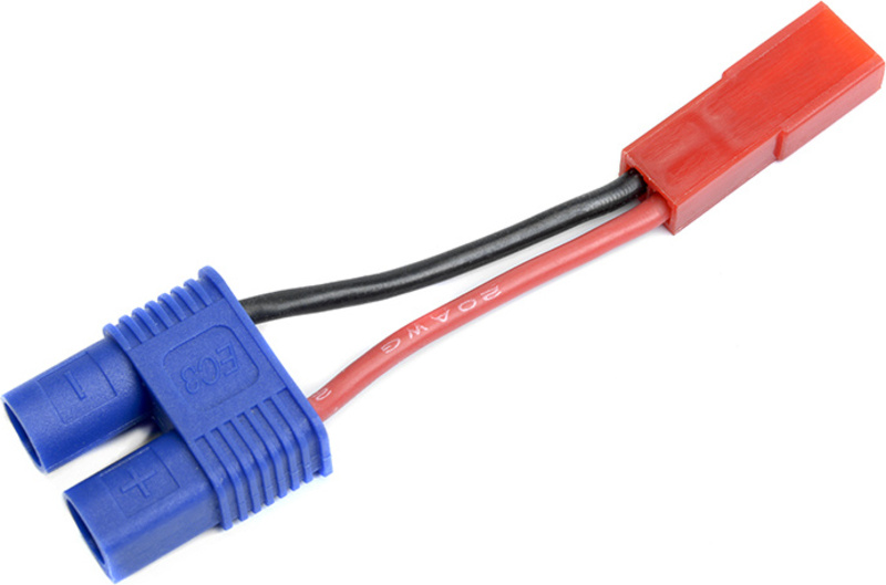 Konverzní kabel EC3 baterie - JST přístroj 20AWG