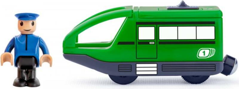 Woody Moderní elektrická mašinka - zelená