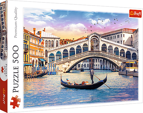 Trefl Puzzle 500 - Most Rialto, Benátky