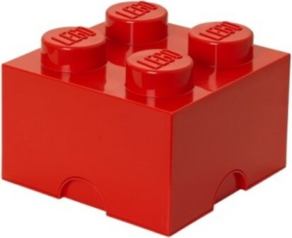 LEGO úložný box 4 - červená