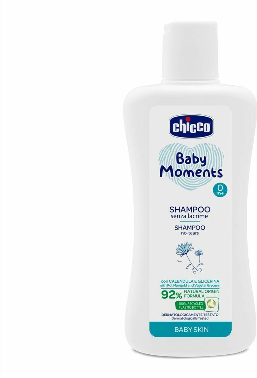 CHICCO Šampon na vlasy Baby Moments 92% přírodních složek 200 ml