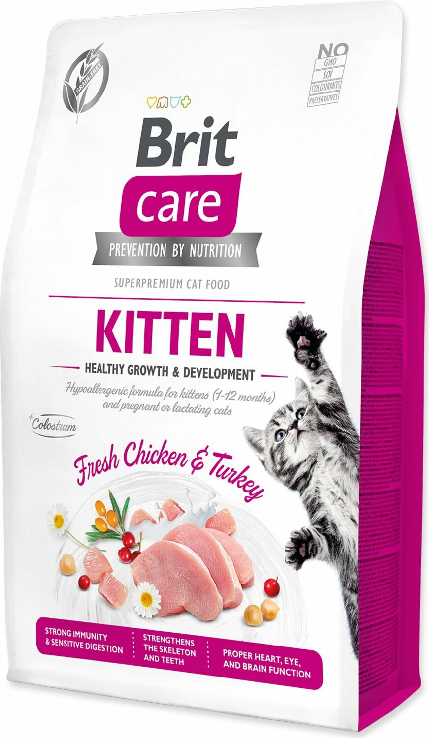 Krmivo Brit Care Cat Grain-Free Kitten Healthy Growth & Development 2kg