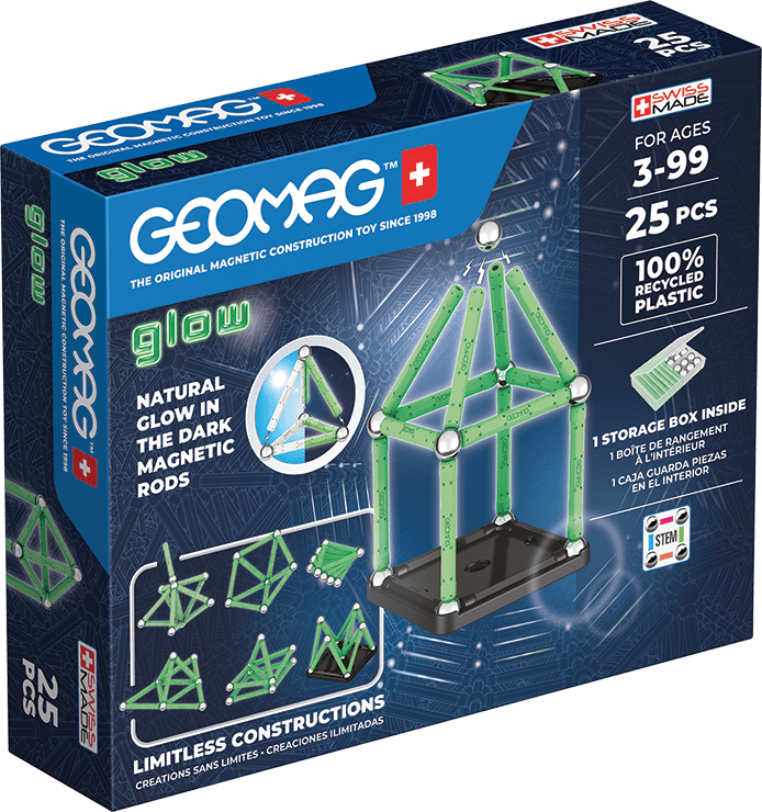 Geomag Glow recyklováno 25 kusů