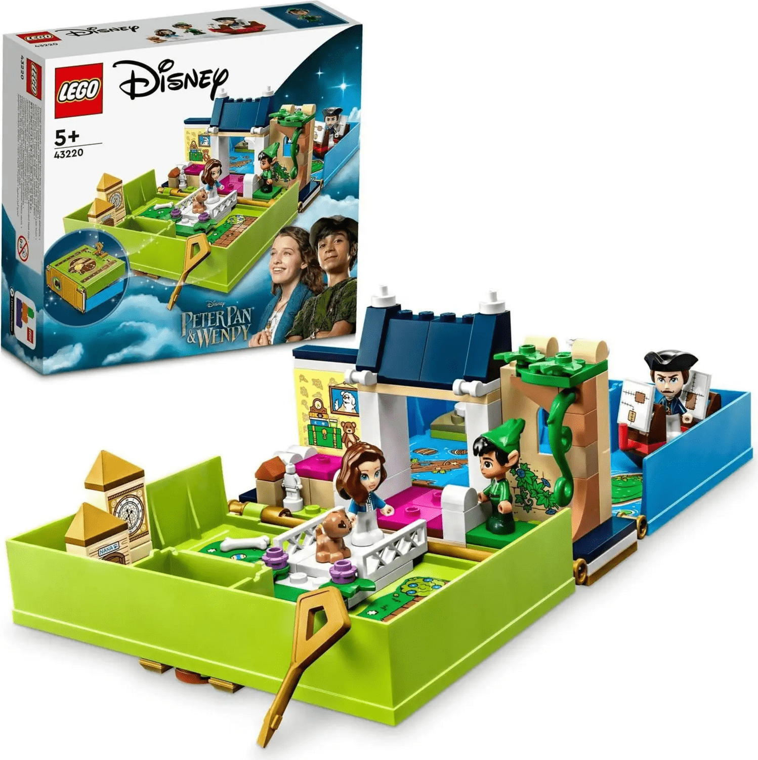 LEGO® │ Disney 43220 Petr Pan a Wendy a jejich pohádková kniha dobrodružství
