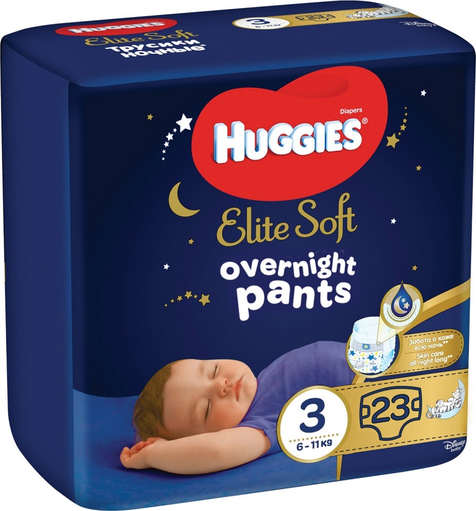 HUGGIES Elite Soft Pants OVN jednorázové pleny vel. L 3, 23 ks