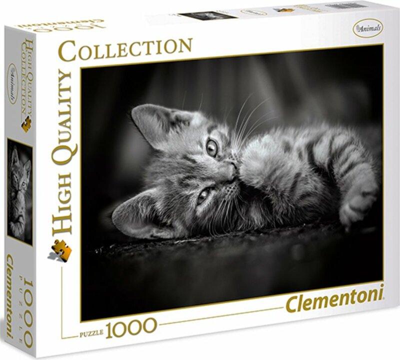 Clementoni - Puzzle 1000 kotě