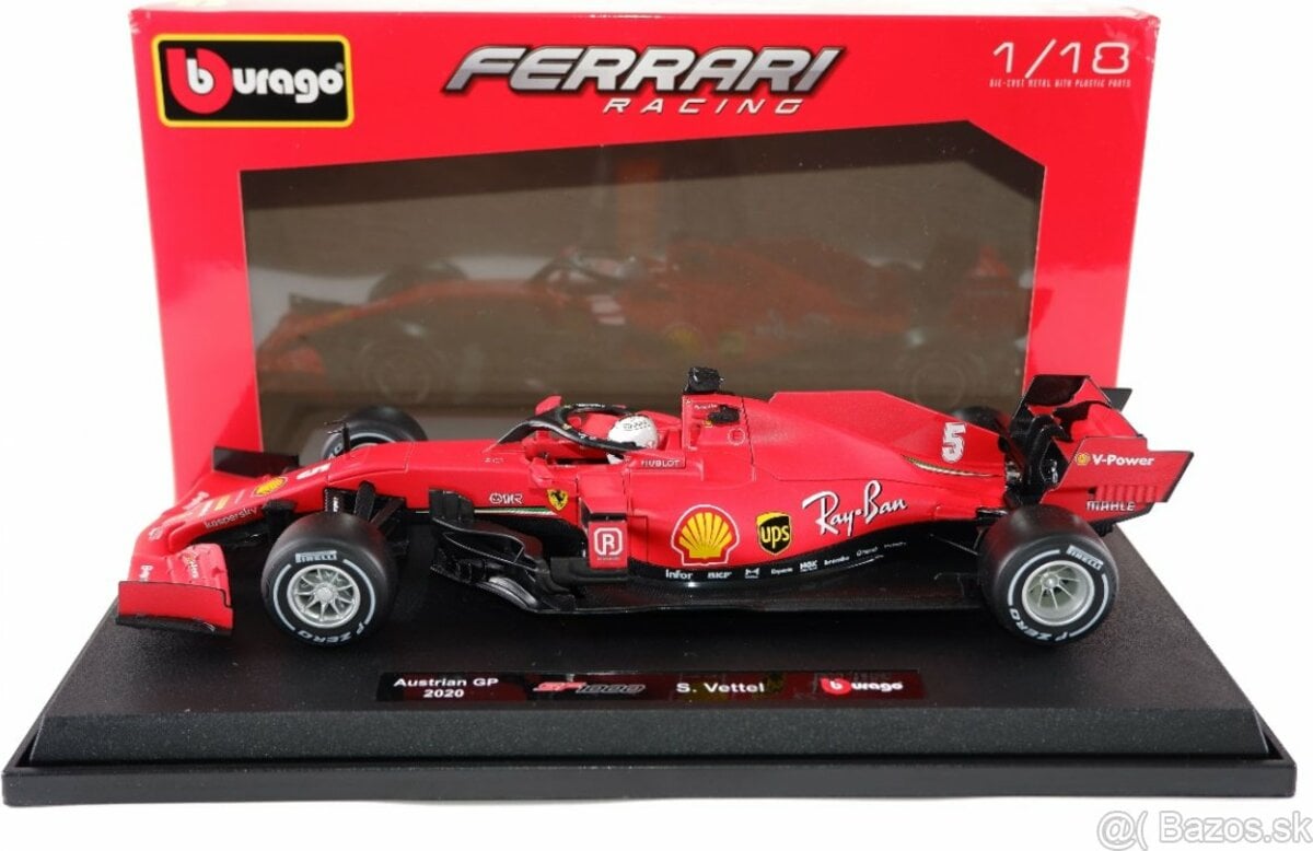 Bburago 1:18 Ferrari Racing F1 2020 - Austrian GP - SF1000 nr.5 Sebastian Vettel