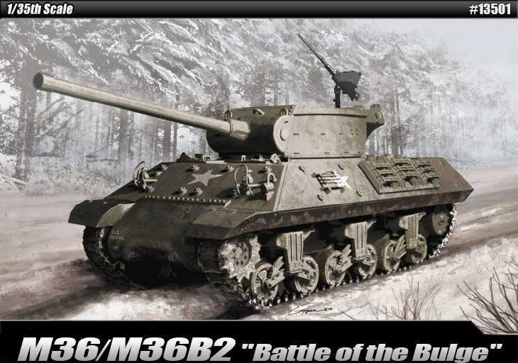 Model Kit tank 13501 - M36 / M36B2 "Battle of the Bulge" (1:35)