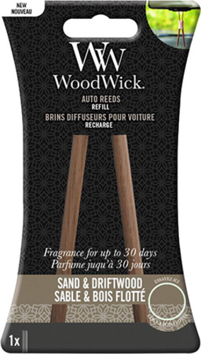 WoodWick, Písek a naplavené dřevo, Náhradní tyčinky do auta, 1 ks