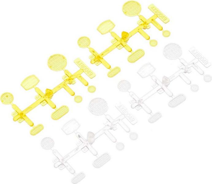 Axial krytky LED osvětlení čiré/žluté (4)