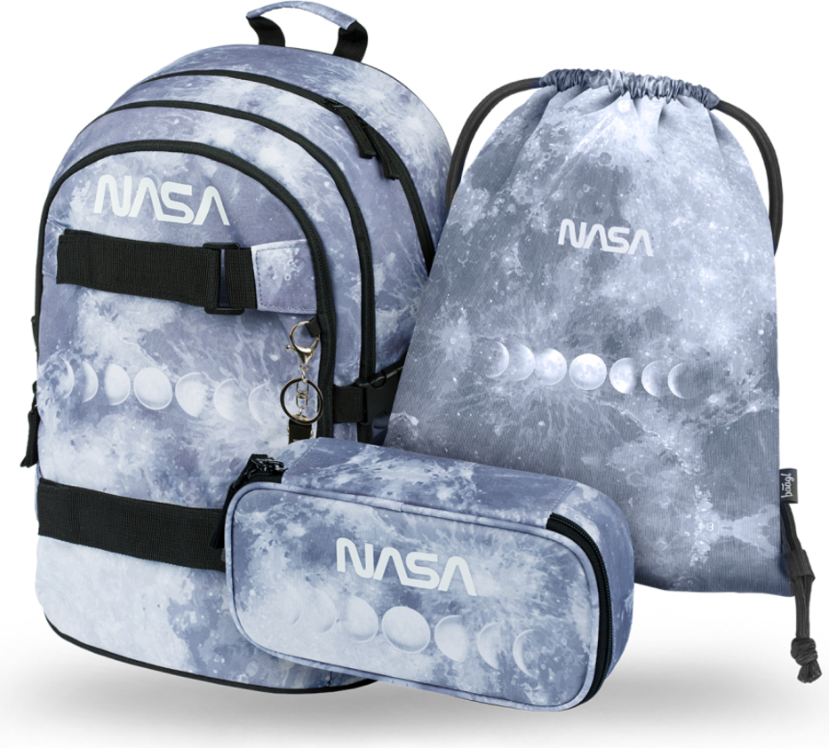 BAAGL SADA 3 Skate NASA Grey: batoh, penál, taška