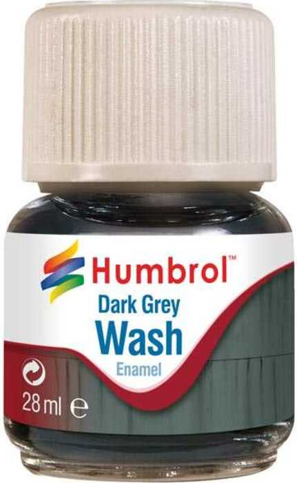 HUMBROL barva email AV0204 - Wash - Dark Grey 28ml