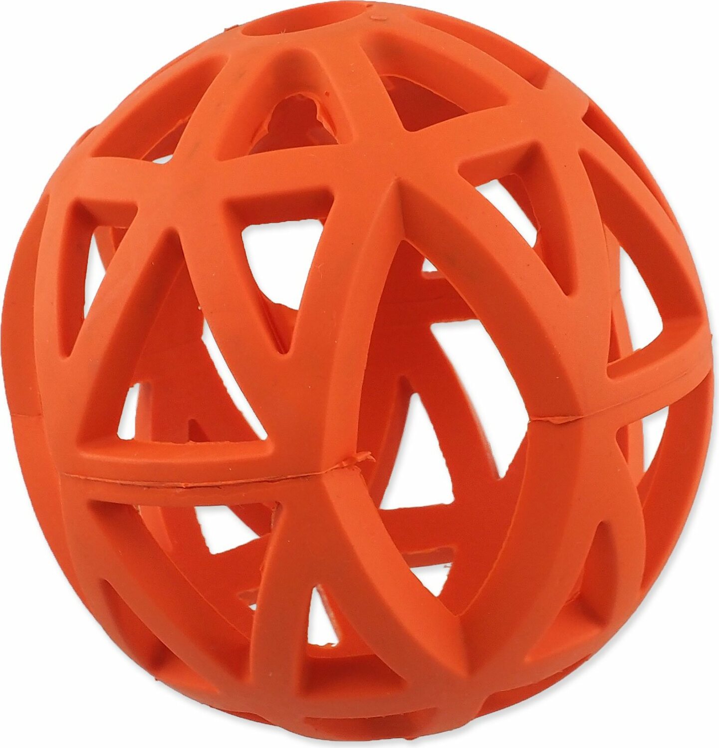 Hračka Dog Fantasy míč děrovaný oranžový 12,5cm