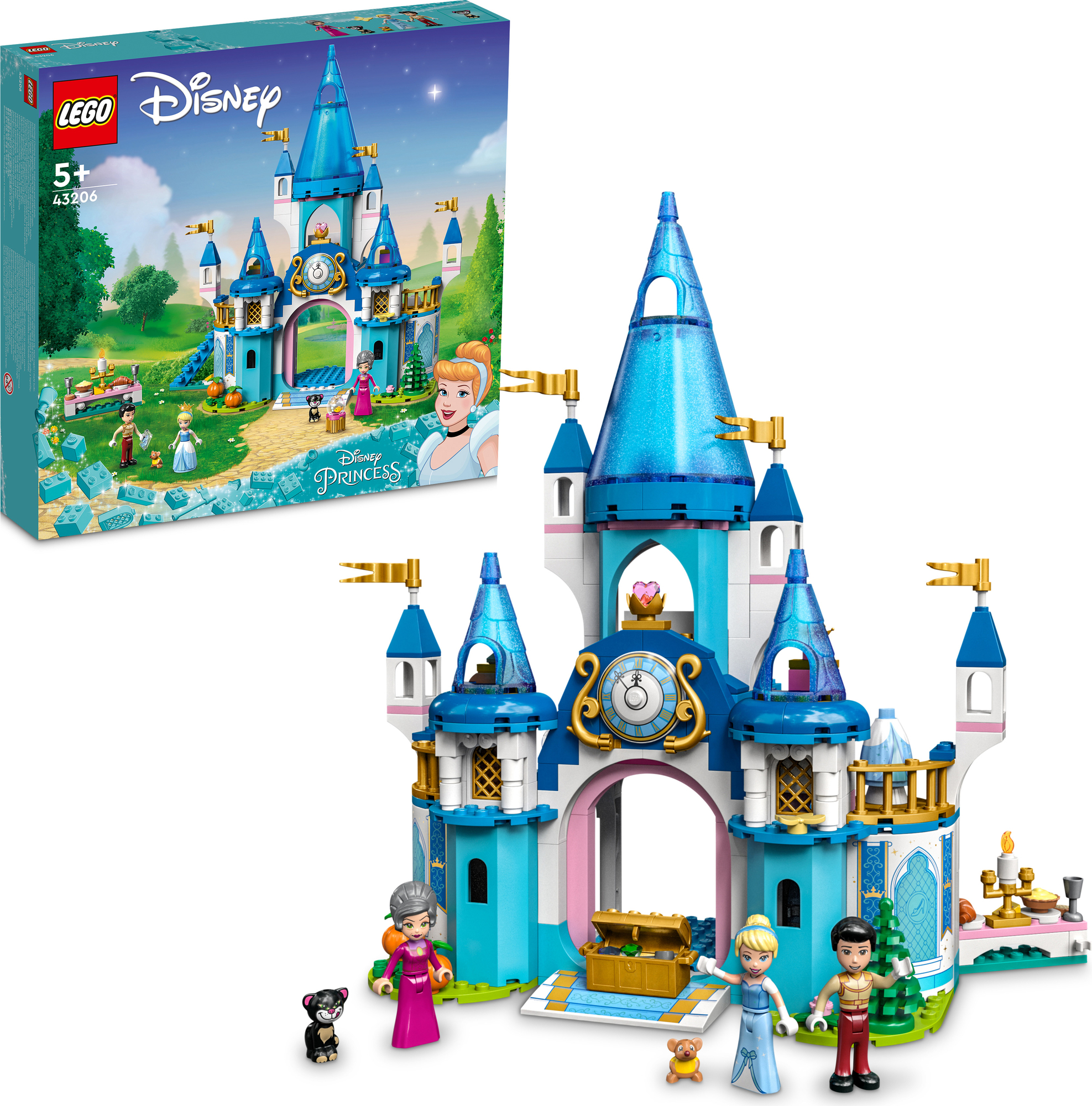 Schloss von und LEGO® Prinz - der 43206 - LEGO® Disney Disney™ hübsche Princess™ Aschenputtel