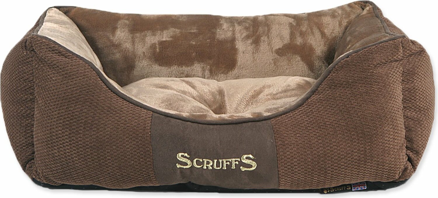 Pelíšek Scruffs Chester Box Bed čokoládový S 50x40cm