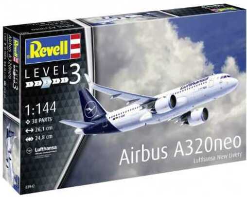 Plastic modelky letadlo 03942 - Airbus A320 Neo Lufthansa "New Livery" (1: 144)