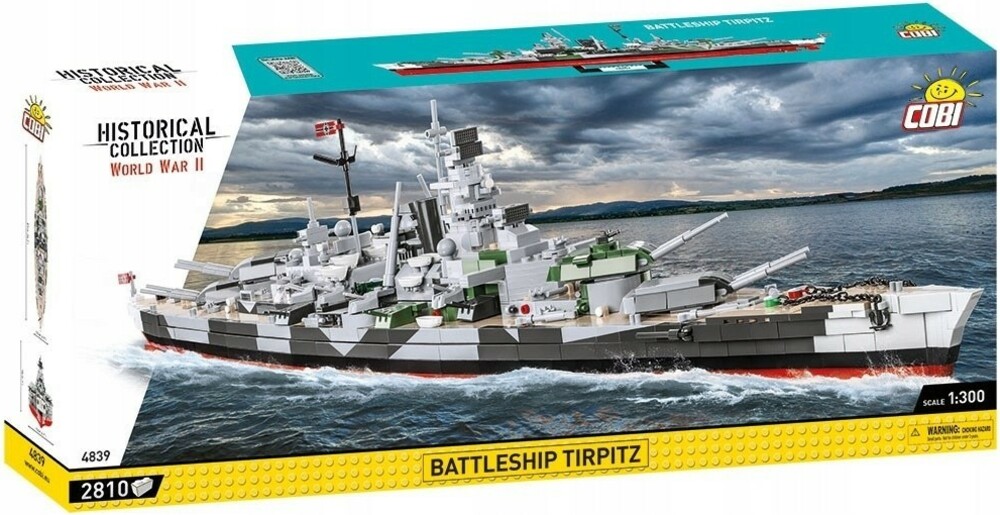 Cobi II WW Battleship Tirpitz, 1:300, 2880 k