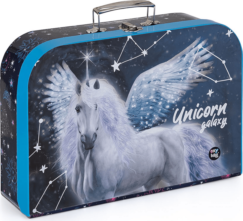 Dětský lamino kufřík - 34 cm - Unicorn Galaxy