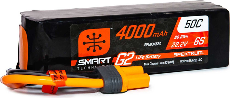 Spektrum Smart G2 LiPo 22.2V 4000mAh 50C IC5