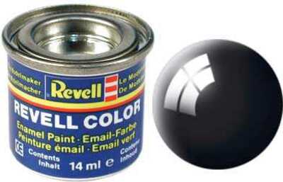 Barva Revell emailová - 32107: lesklá černá (black gloss)