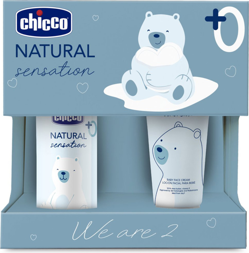 CHICCO Set dárkový kosmetický Natural Sensation - We Are Two 0m+