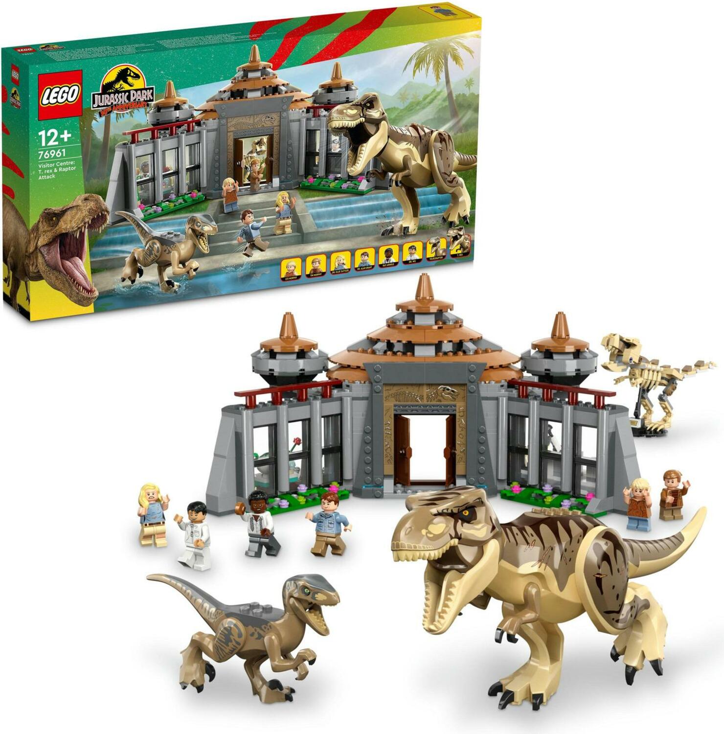 LEGO® Jurassic World™ 76961 Středisko pro návštěvníky: útok T-rexe a raptora