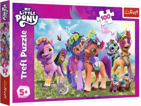 Trefl Puzzle 100 dílků - Zábavné poníci / Hasbro, My Little Pony