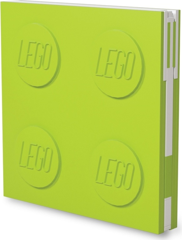 LEGO® Zápisník s gelovým perem jako klipem - světle zelený