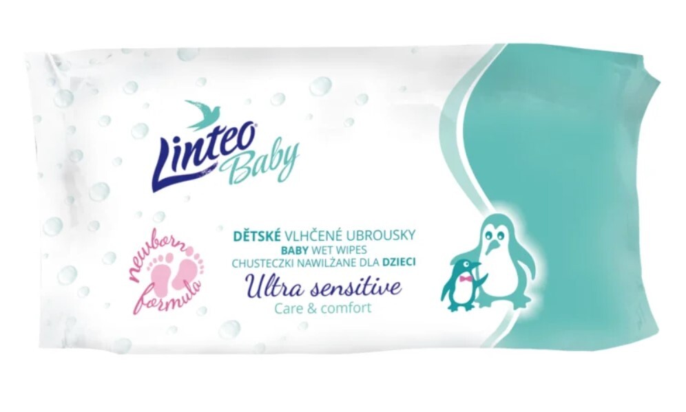 LINTEO Carta igienica umida Aqua Sensitive 60 pz - Salviettine detergenti