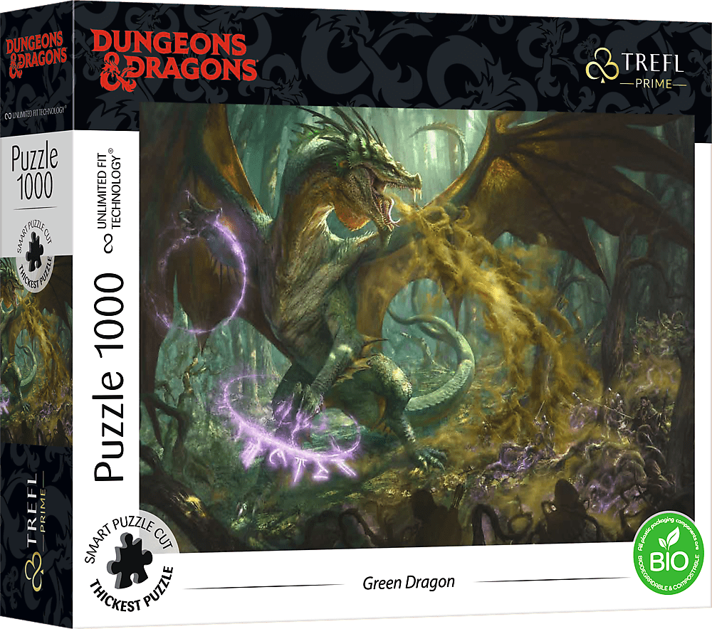 Trefl Prime puzzle 1000 UFT - Hon na zeleného draka / Hasbro Dungeons & Dragons