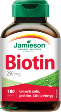 Jamieson Biotin 250 mcg 100 tablet