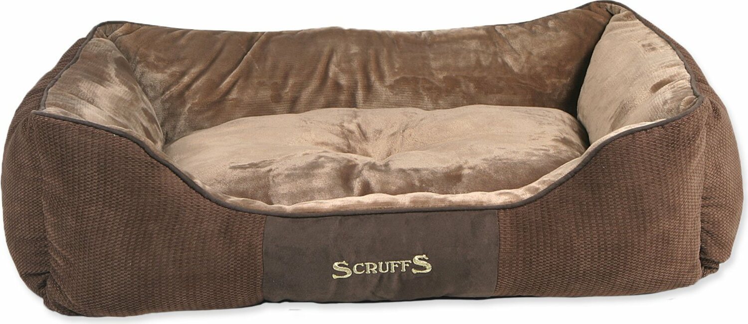 Pelíšek Scruffs Chester Box Bed čokoládový XL 90x70cm