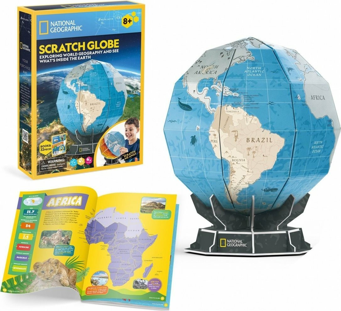 Puzzle 3D National Geographic Zeměkoule - 21 dílků