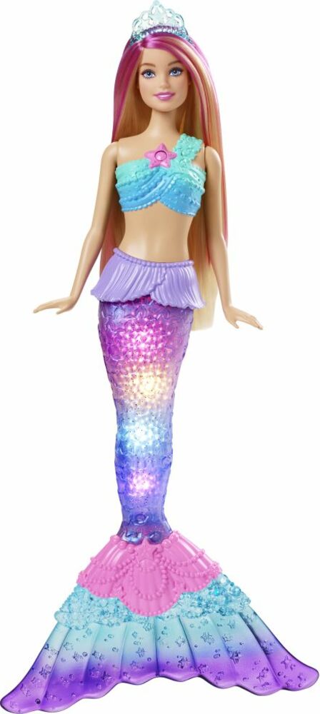 Mattel Barbie Blikající mořská panna blondýnka HDJ36